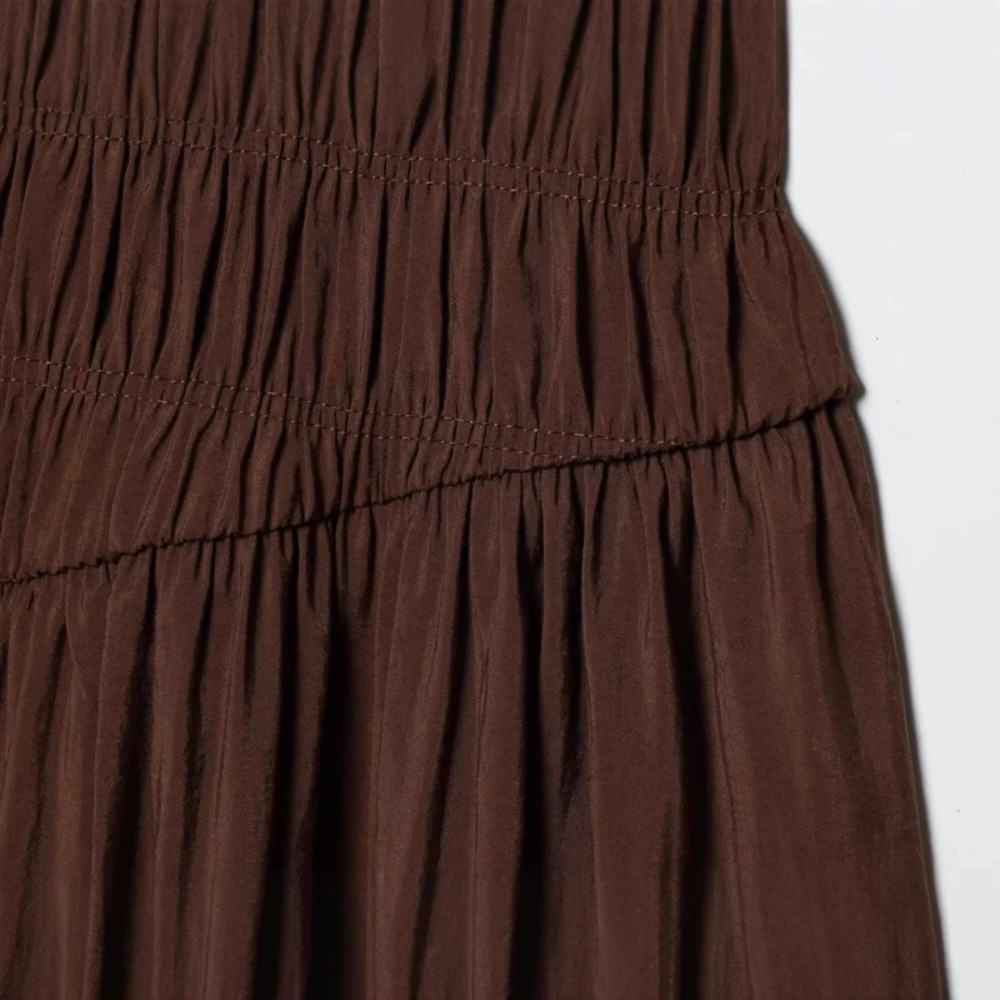 ZARA Elegant Fluffy Midi Sleeveless Dress